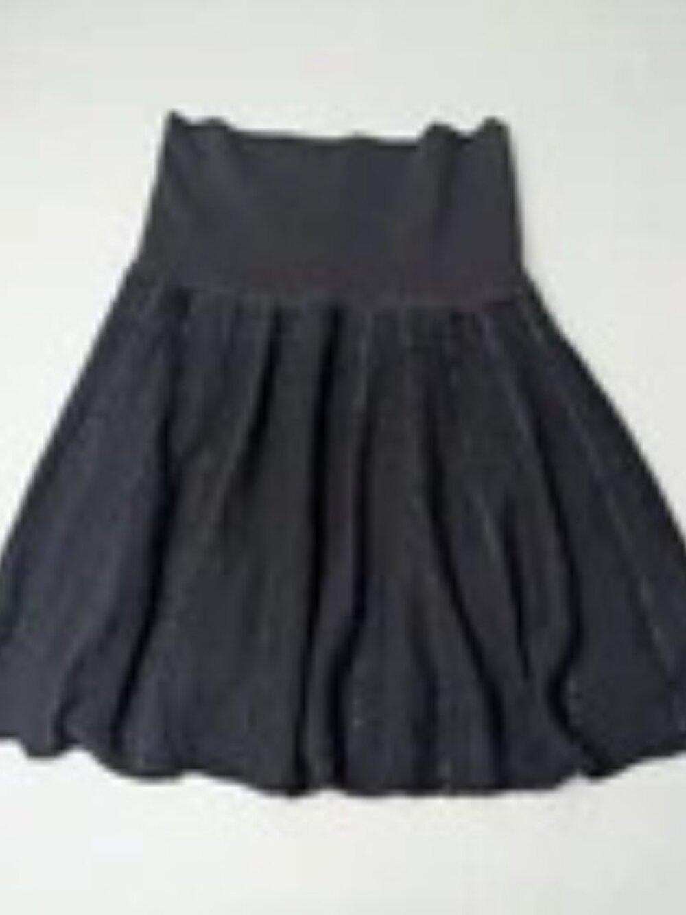 Free People Black Knit Mini Skirt Women's Waisband Metallic Stripes Size S NWOT
